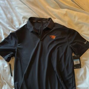 Nike Golf Dri-Fit Oregon State Standard Fit Black Polo Shirt